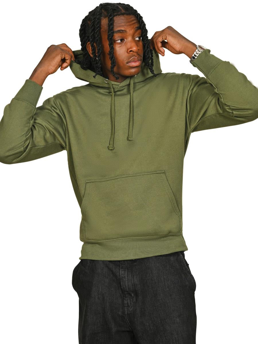 Ringspun Blended Hood — Military Green