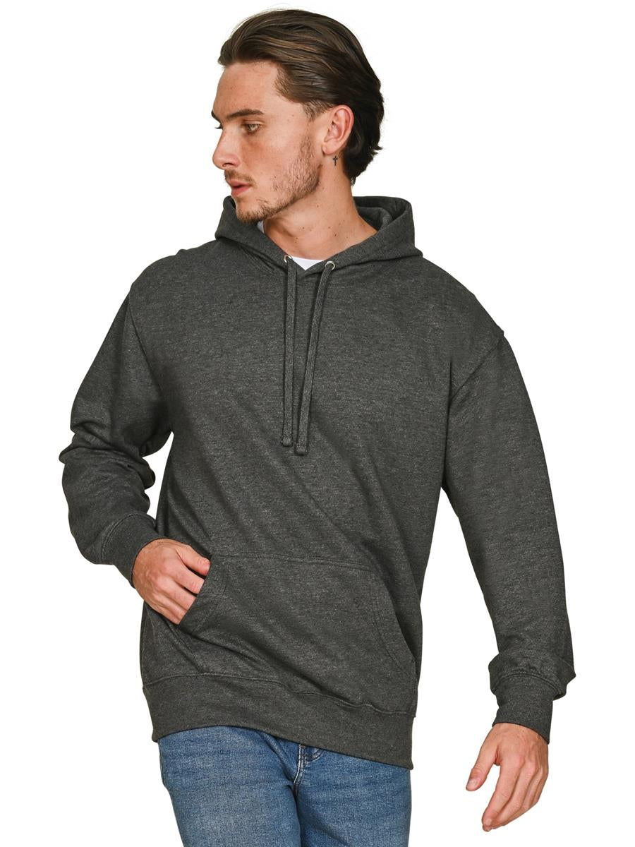 Ringspun Blended Hood — Dk Heather