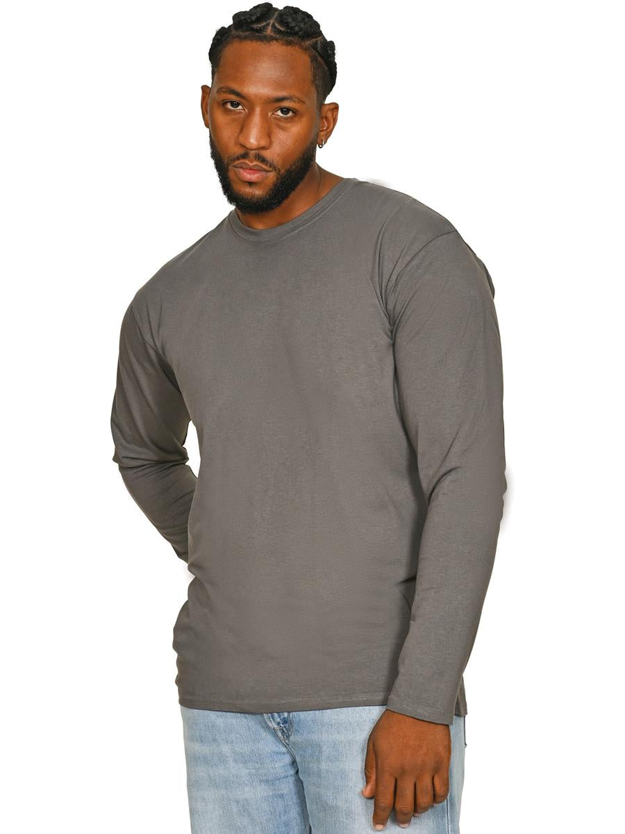 Ringspun Longsleeve T-Shirt 150 — Charcoal
