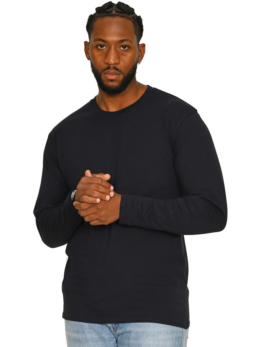 Ringspun Longsleeve T-Shirt 150 — Navy