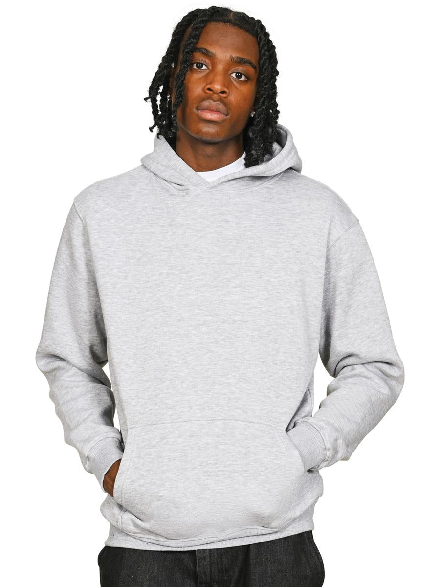 Premium Combed 280 Core Hood — Heather Grey