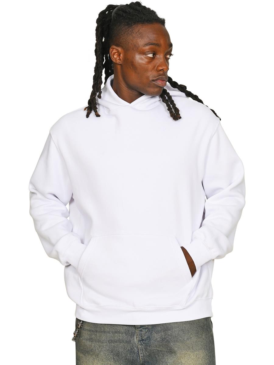 Premium Combed 280 Core Hood — White