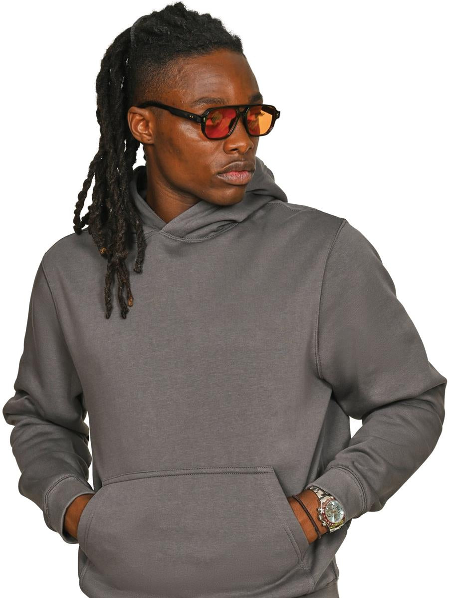 Premium Combed 280 Core Hood — Charcoal