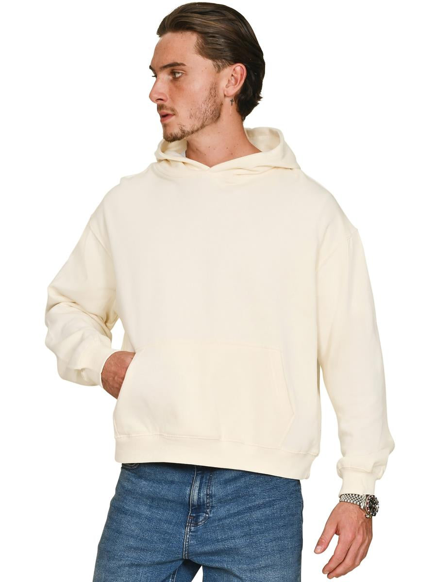 Premium Combed 280 Boxy Oversize Hood — Ecru