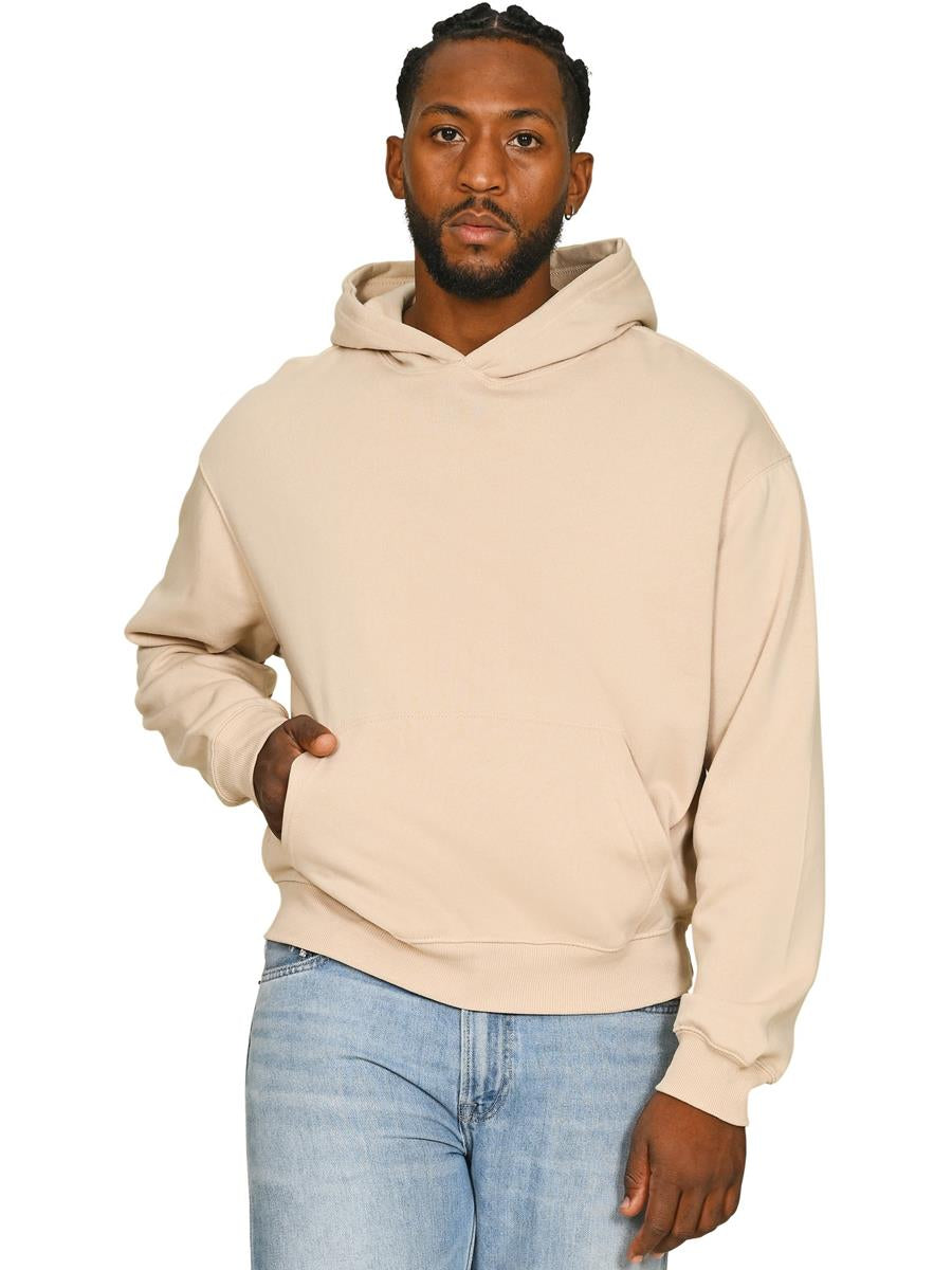 Premium Combed 280 Boxy Oversize Hood — Sand