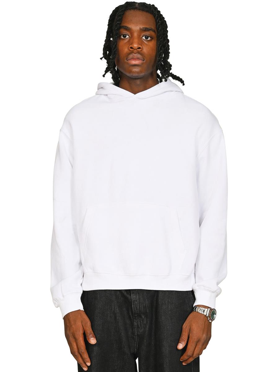 Premium Combed 280 Boxy Oversize Hood — White