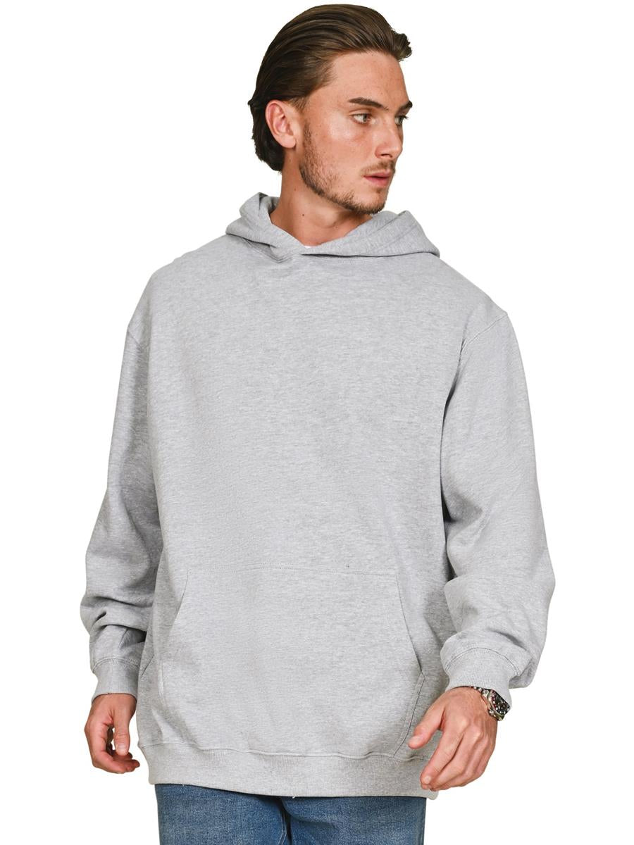 Premium Combed 280 Core Oversize Hood — Heather Grey