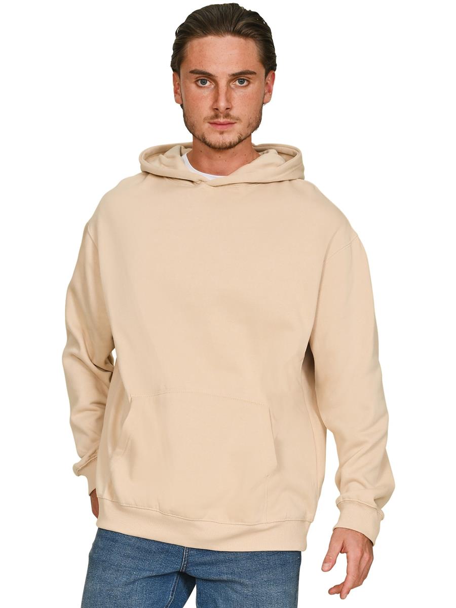 Premium Combed 280 Core Oversize Hood — Sand