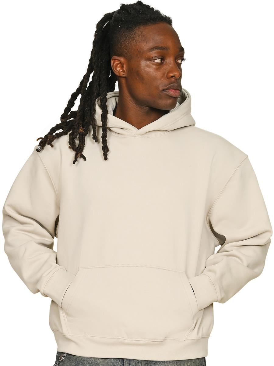 Premium Combed 450 Boxy Oversize Hood — Stone