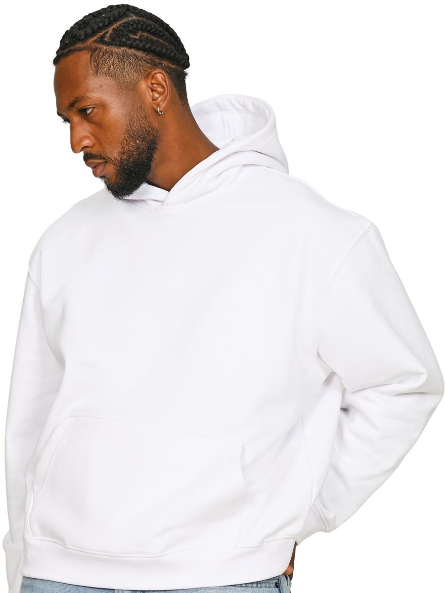 Premium Combed 450 Boxy Oversize Hood — White