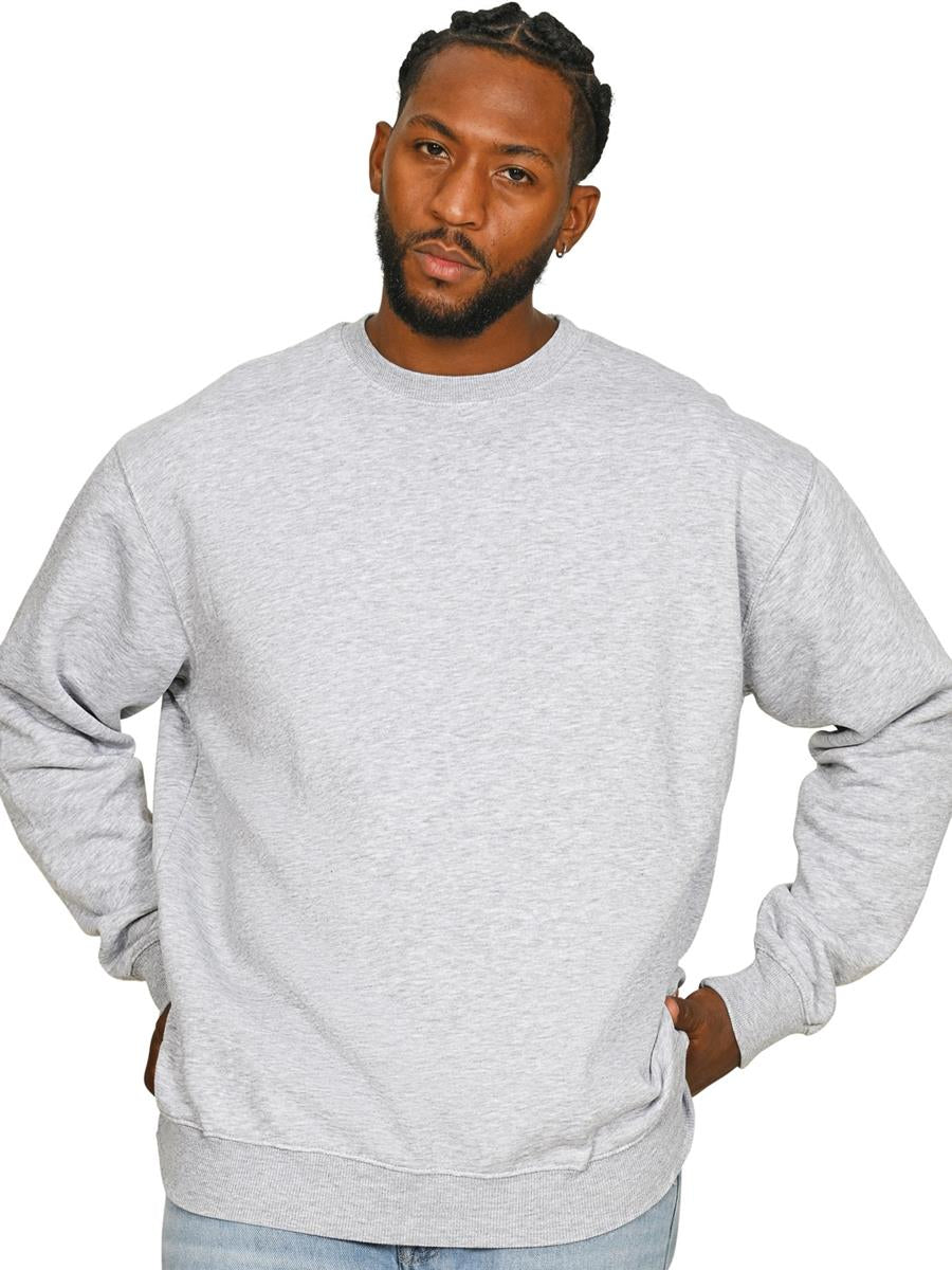 Premium Combed 280 Oversize Sweat — Heather Grey
