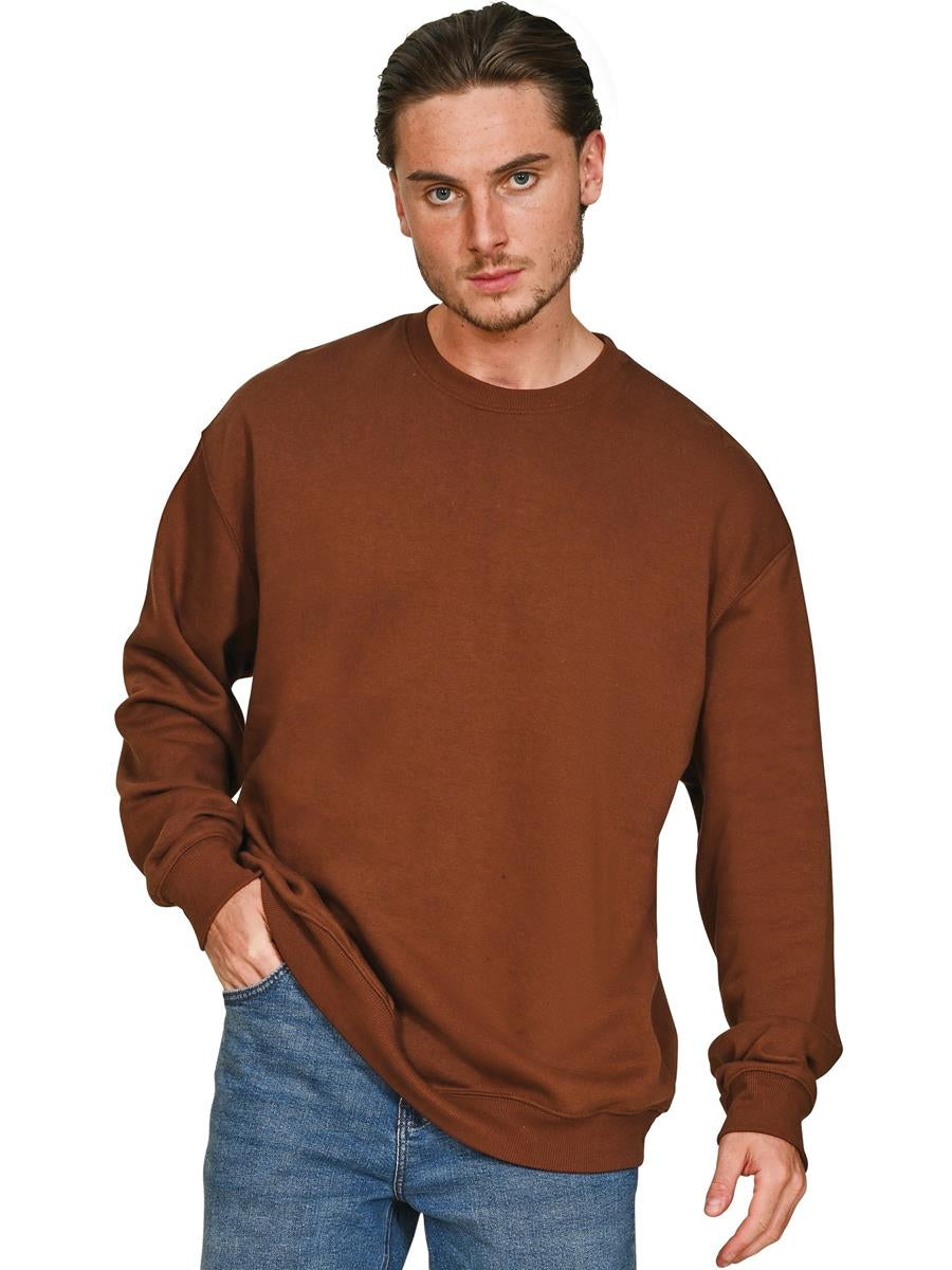 Premium Combed 280 Oversize Sweat Tall — Chocolate