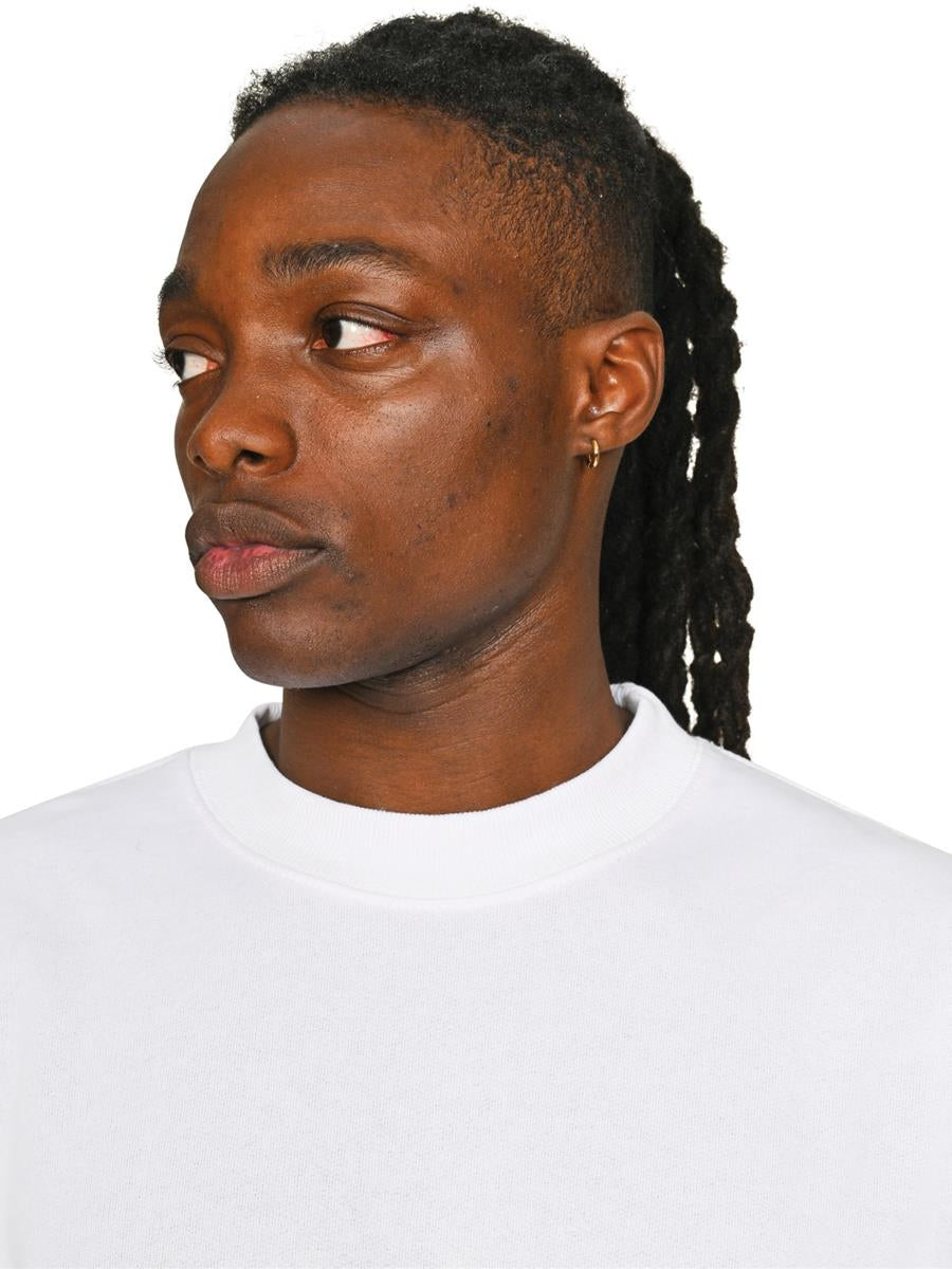 Premium Combed 280 Oversize Extended Neck Sweat — White