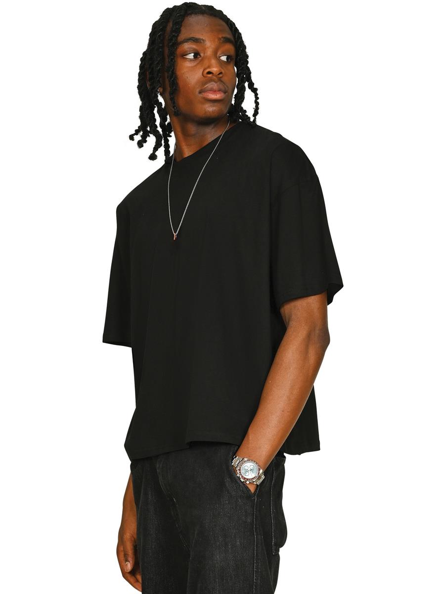 Ringspun Core 150 Boxy Oversize T — Black