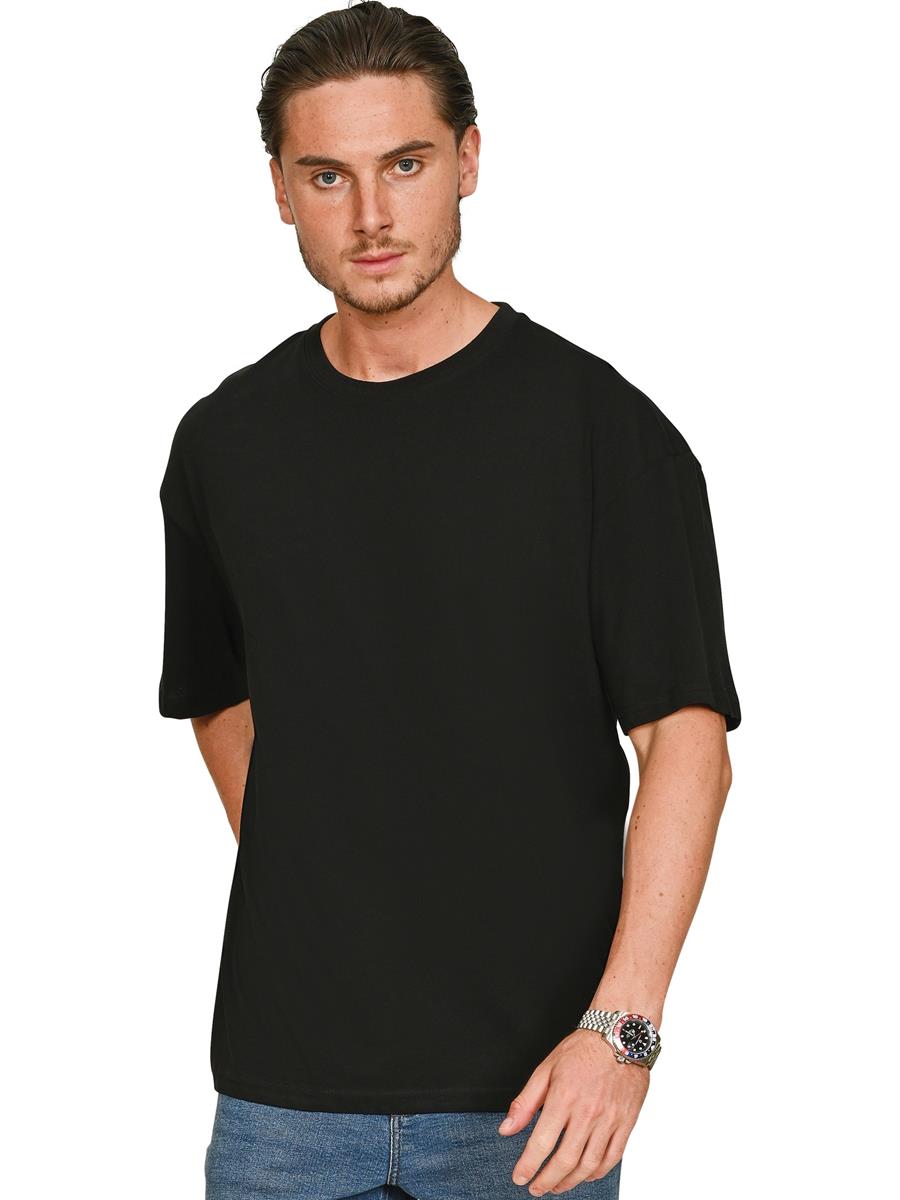 Casual Core Ringspun 150 Oversize Tee — Black