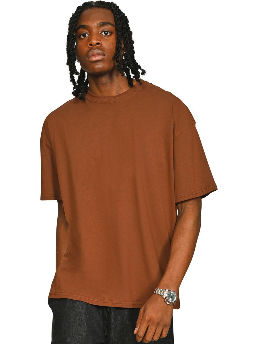 Casual Core Ringspun 150 Oversize Tee — Chocolate