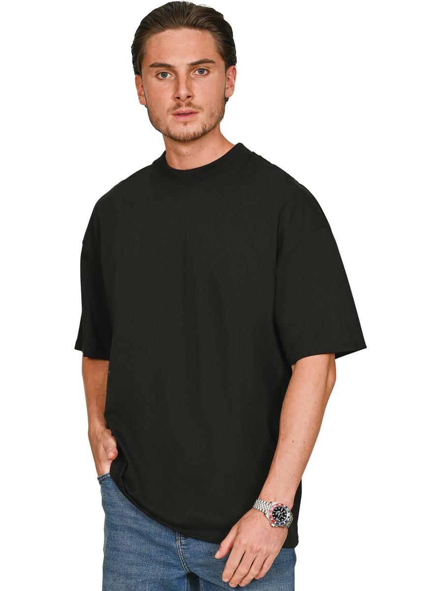 Ringspun Core 150 Oversize Extended Neck T — Black