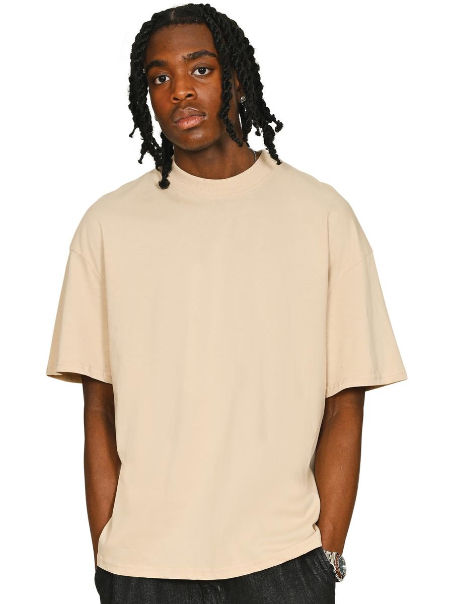 Ringspun Core 150 Oversize Extended Neck T — Sand