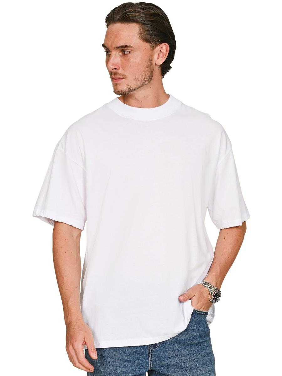 Ringspun Core 150 Oversize Extended Neck T — White