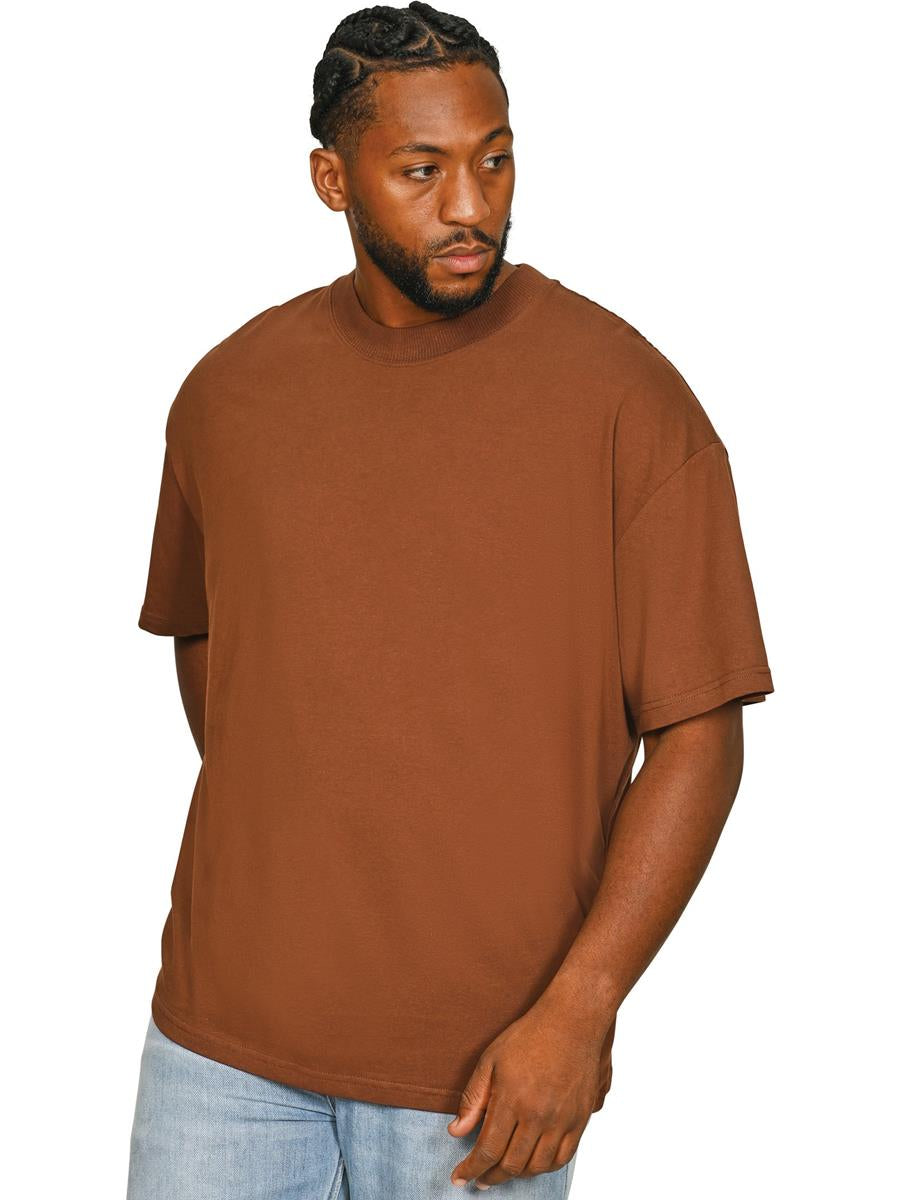 Ringspun Core 150 Oversize Extended Neck T — Chocolate