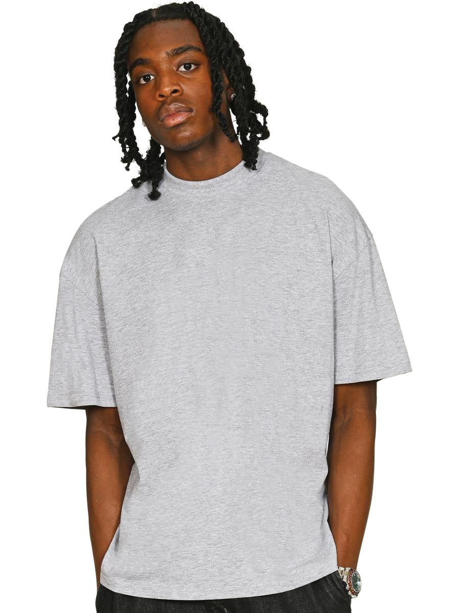 Ringspun Core 150 Oversize Extended Neck T — Heather Grey
