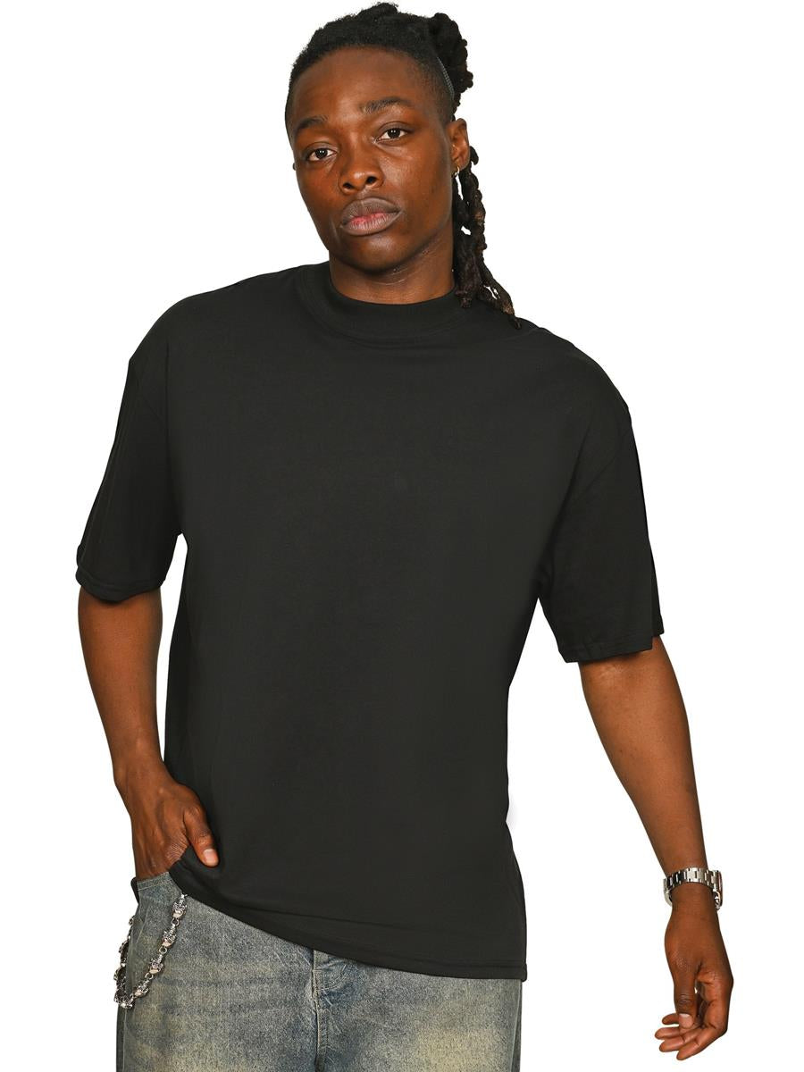 Ringspun Core 150 Oversize Extended Neck Tall T — Black