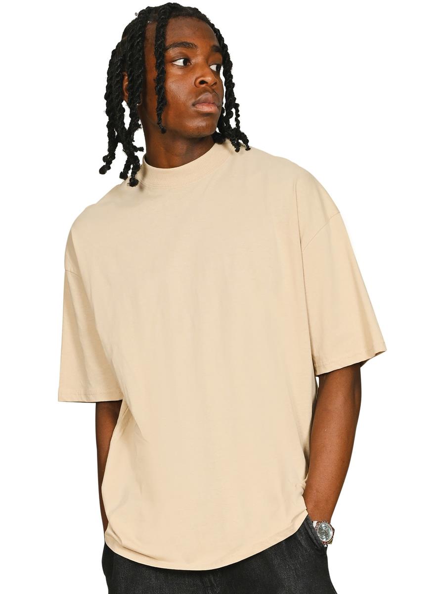 Ringspun Core 150 Oversize Extended Neck Tall T — Sand