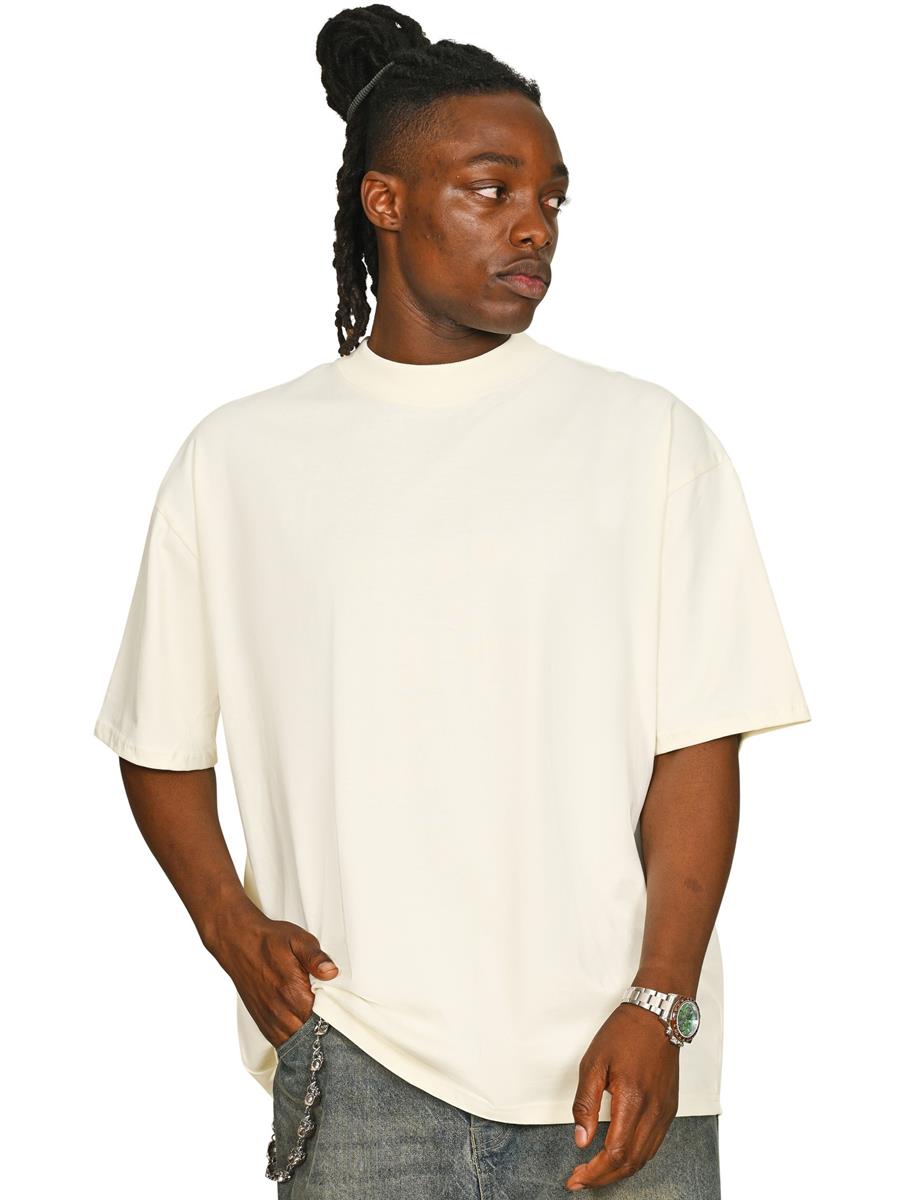 Ringspun 220 Oversize Extended Neck Tall T — Ecru