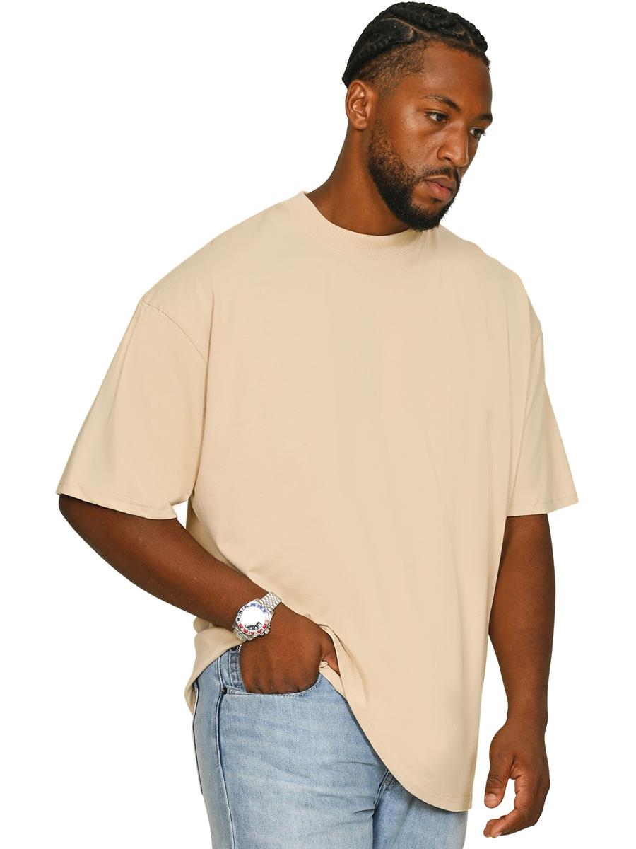 Ringspun 220 Oversize Extended Neck Tall T — Sand