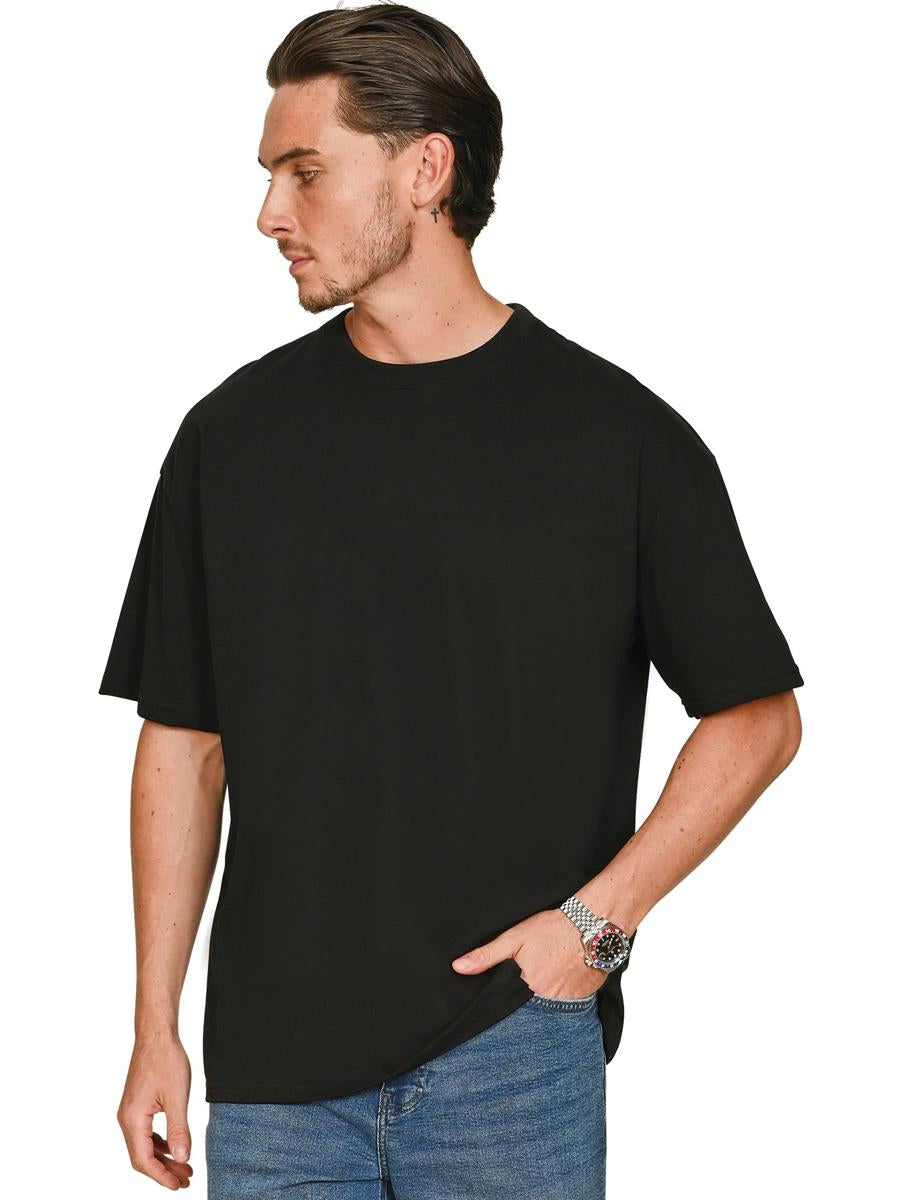 Ringspun Combed 180 Oversize T — Black