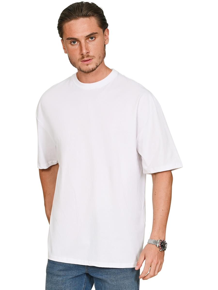 Ringspun Combed 180 Oversize Tall T — White