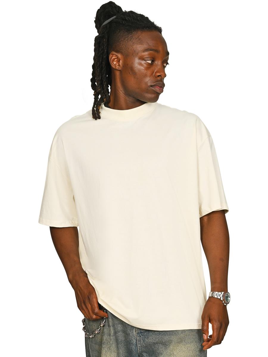 Ringspun Combed 180 Oversize Extended Neck Tall T — Ecru