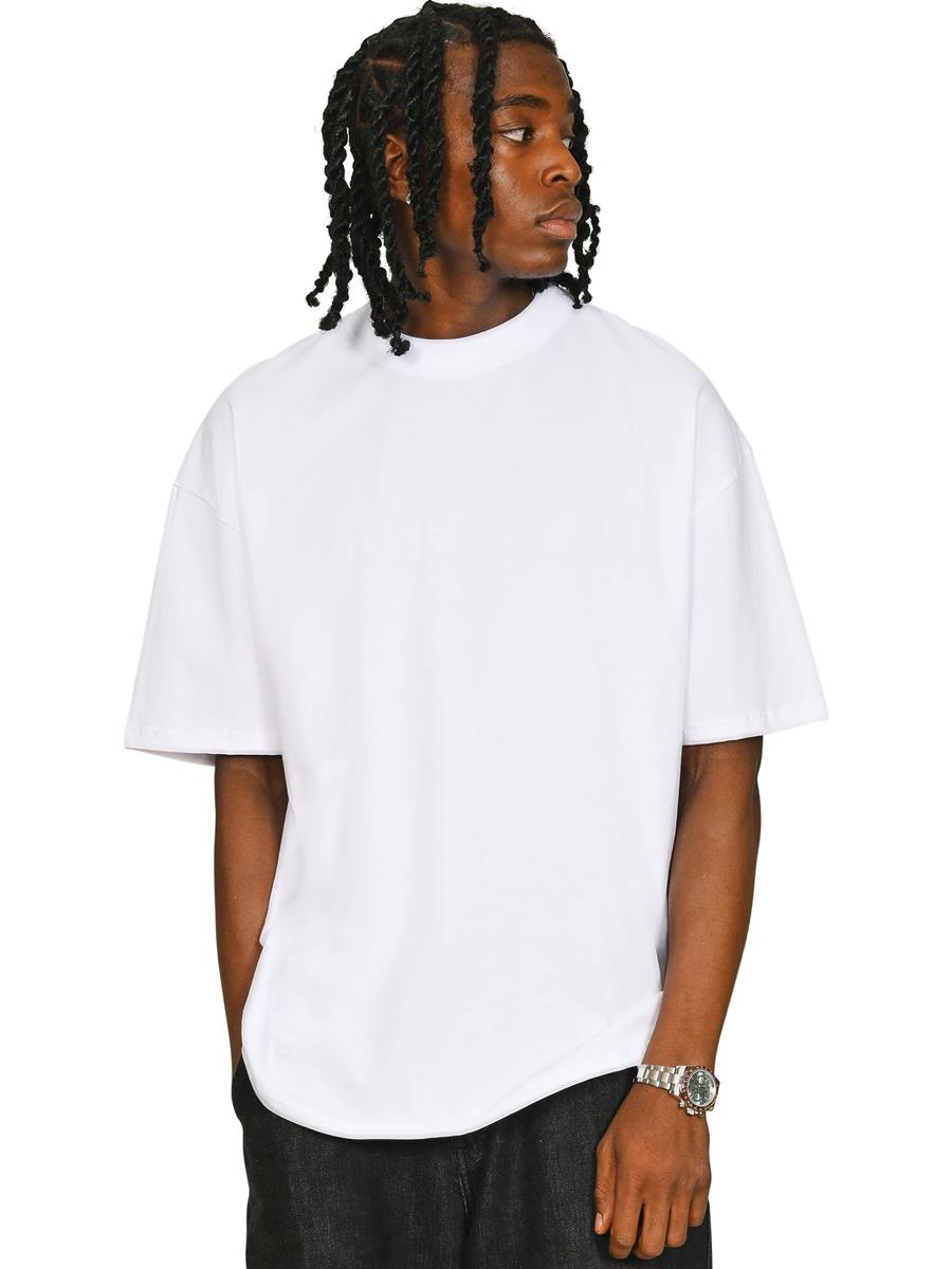 Ringspun Combed 180 Oversize Extended Neck Tall T — White