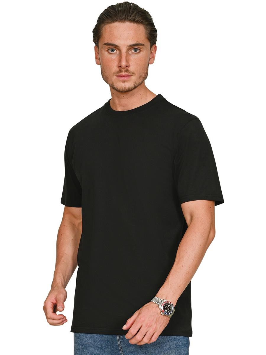 Ringspun Combed 180 Slim Tall T — Black