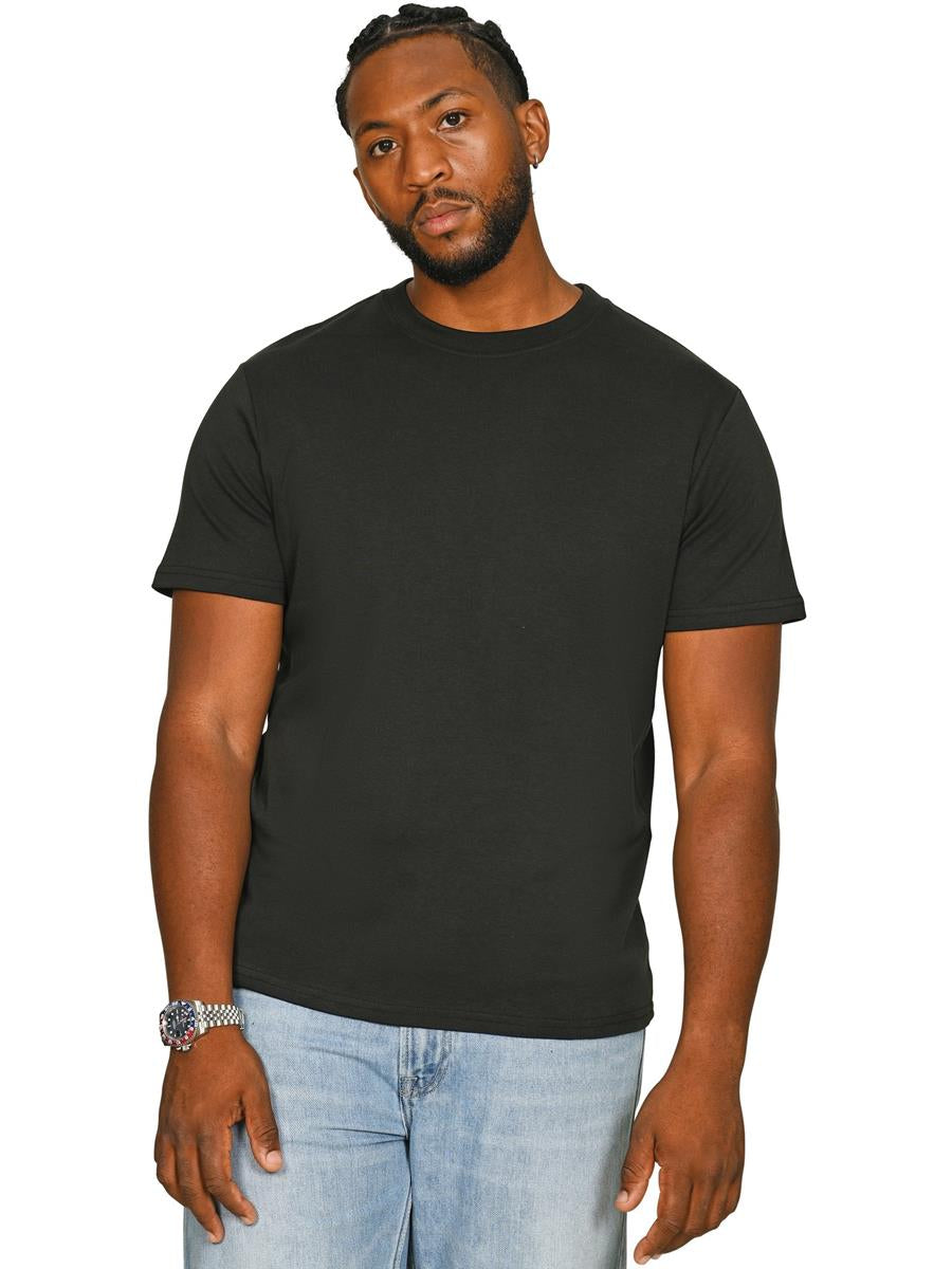 Ringspun Combed 240 Slim Interlock T — Black