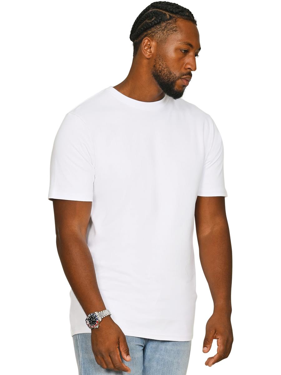 Ringspun Combed 240 Slim Interlock Tall T — White