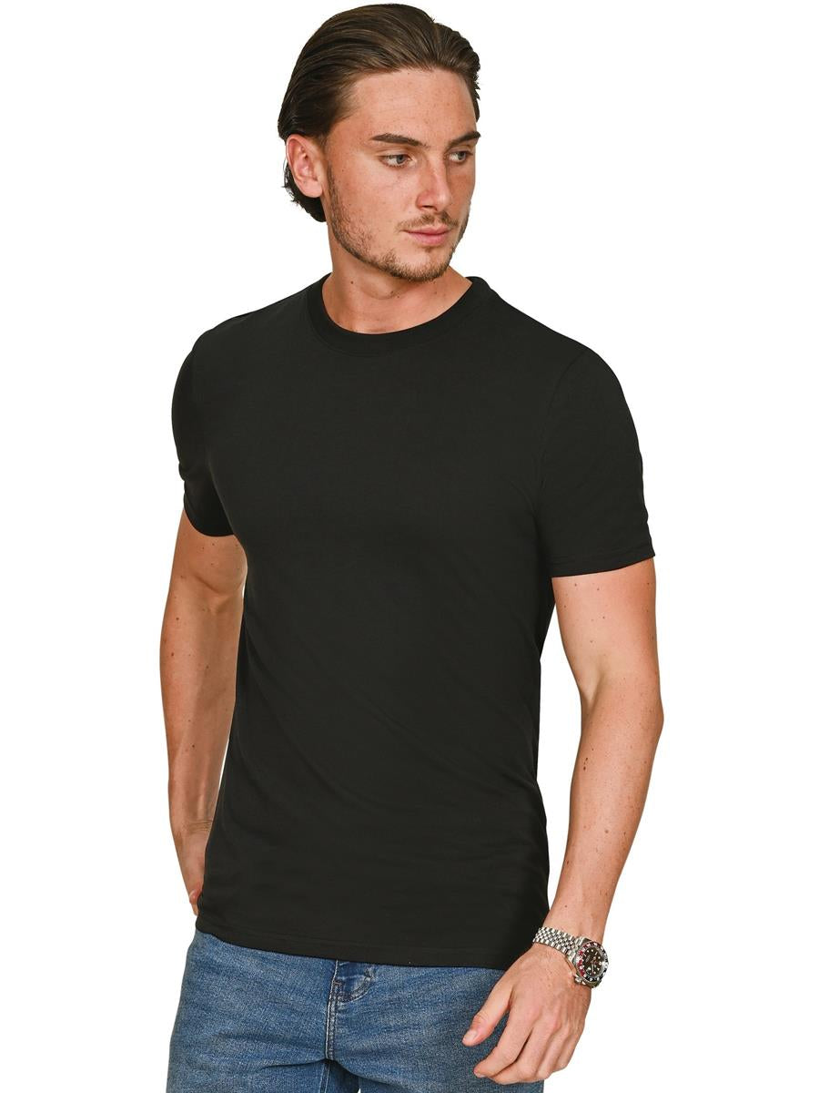 Ringspun Combed 150 Muscle T — Black