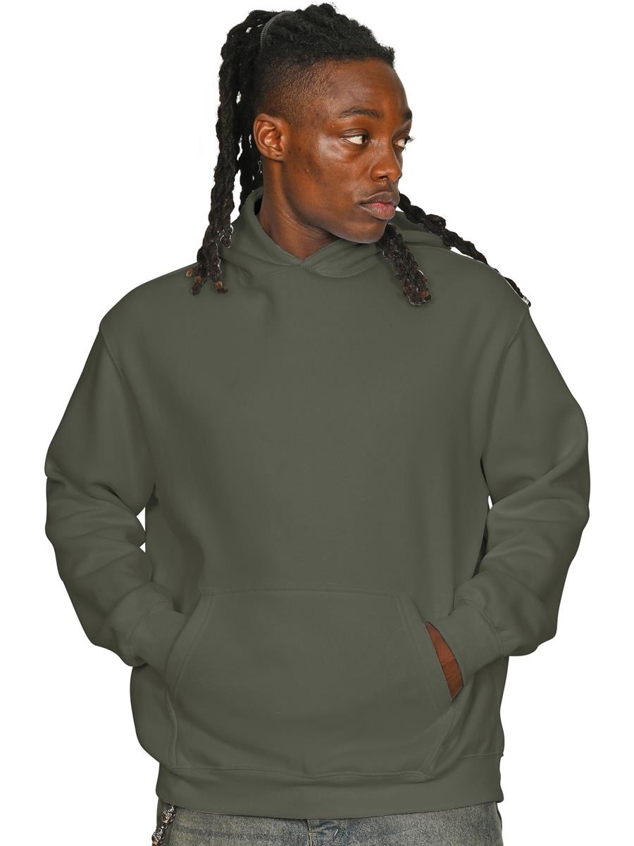 Premium Combed 280 Core Hood — Khaki Olive