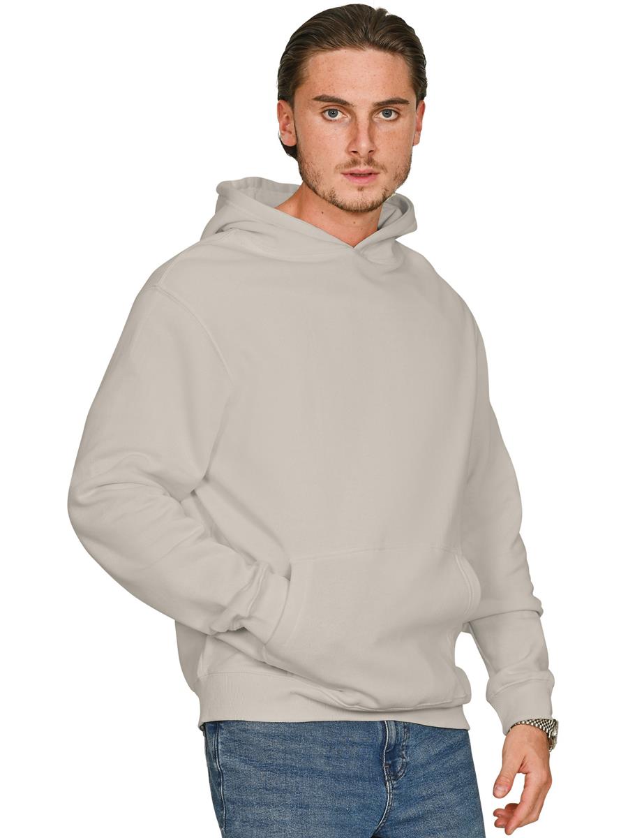 Premium Combed 280 Core Hood — Stone