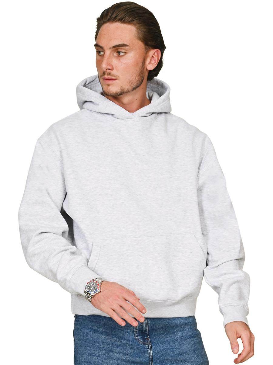 Premium Combed 330 Boxy Oversize Hood Tall — Ash Grey