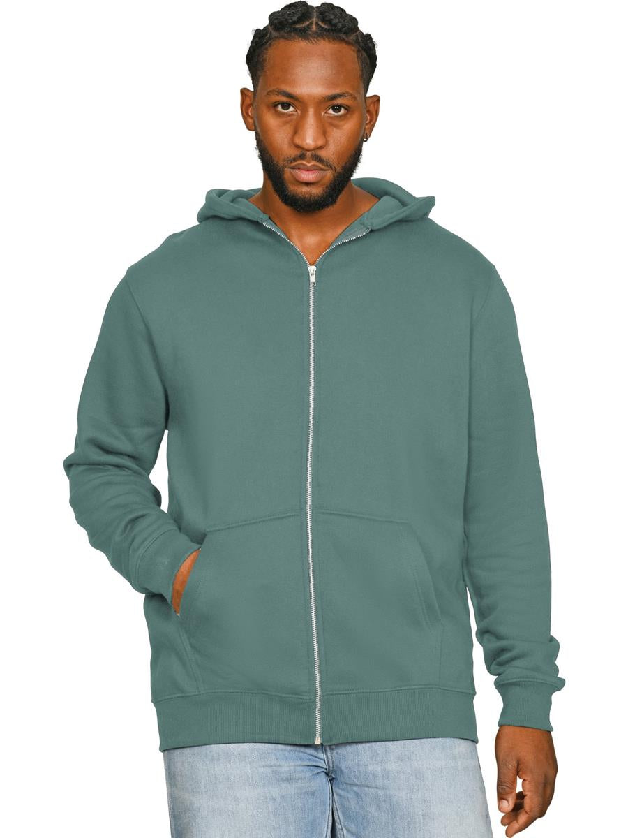 Premium Combed Core 280 Zip Hood — Pine Green