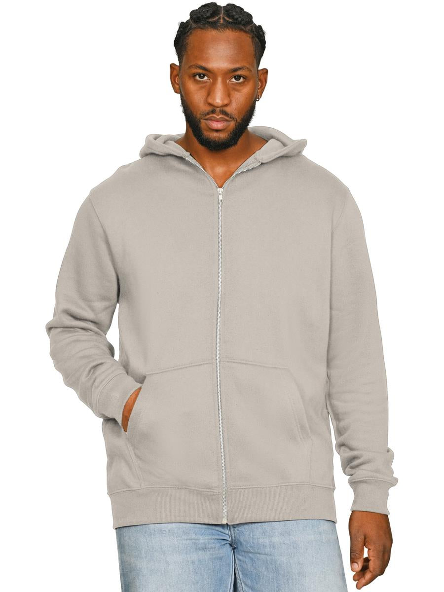 Premium Combed Core 280 Zip Hood — Stone
