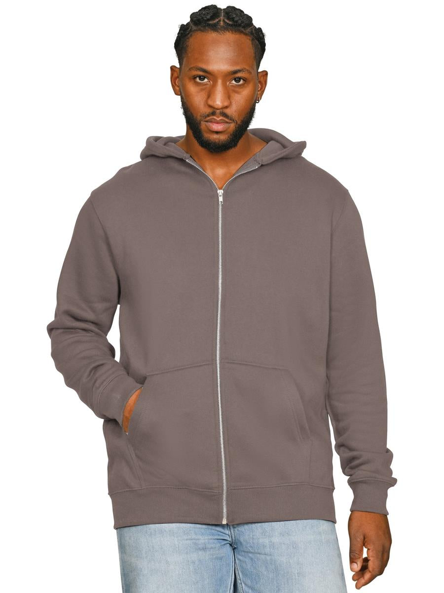 Premium Combed Core 280 Zip Hood — Taupe