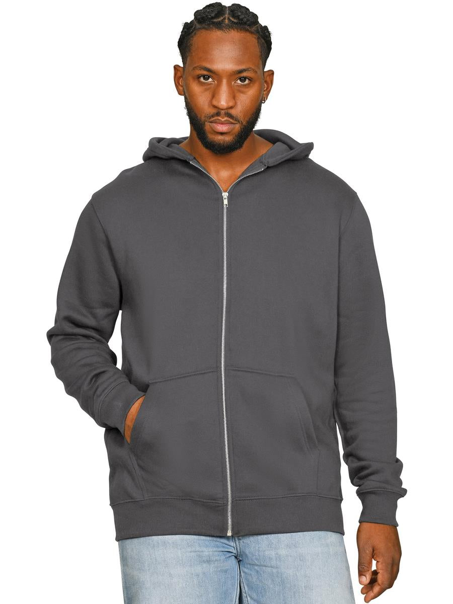 Premium Combed 280 Boxy Oversize Zip Hood Tall — Charcoal
