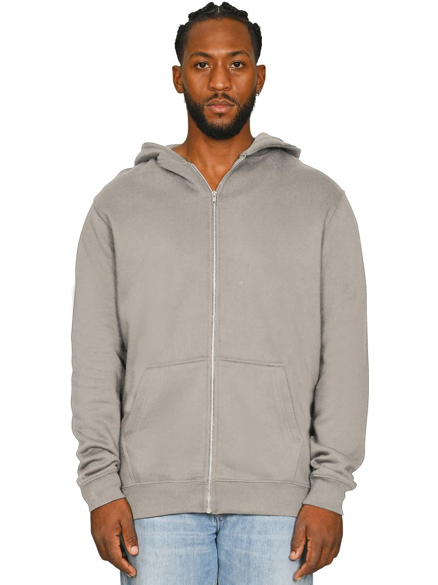 Premium Combed 280 Boxy Oversize Zip Hood Tall — Stone