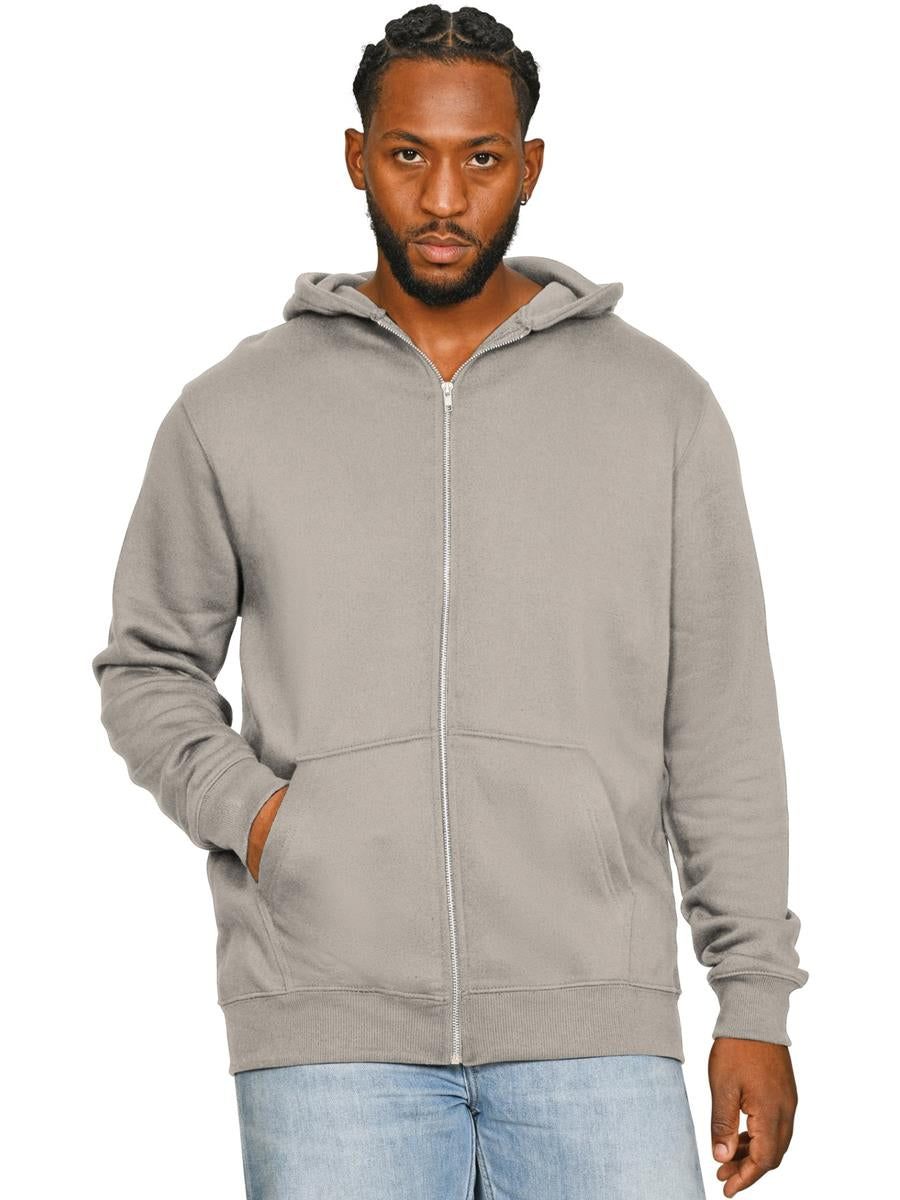 Premium Combed 280 Boxy Oversize Zip Hood Tall — Stone