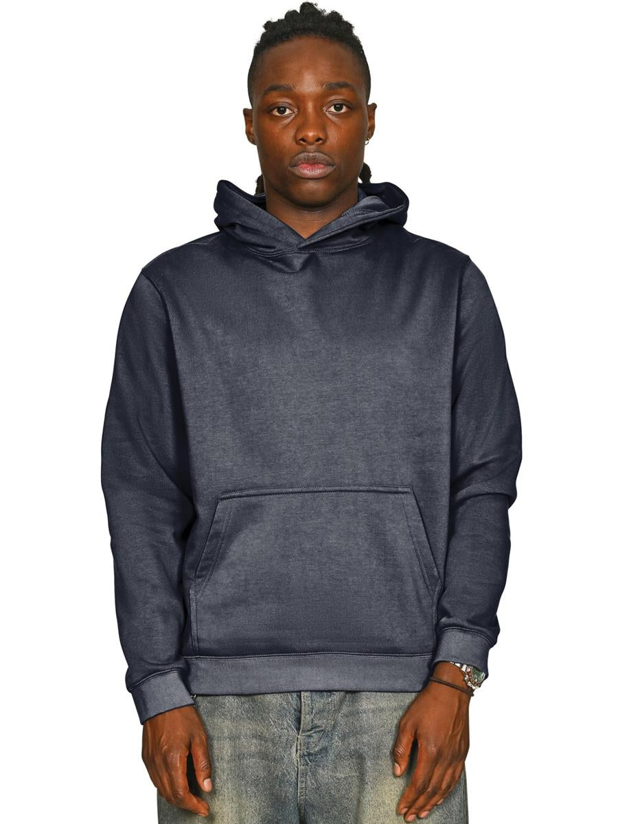 Premium Combed 330 Acid Wash Core Hood — Faded Navy