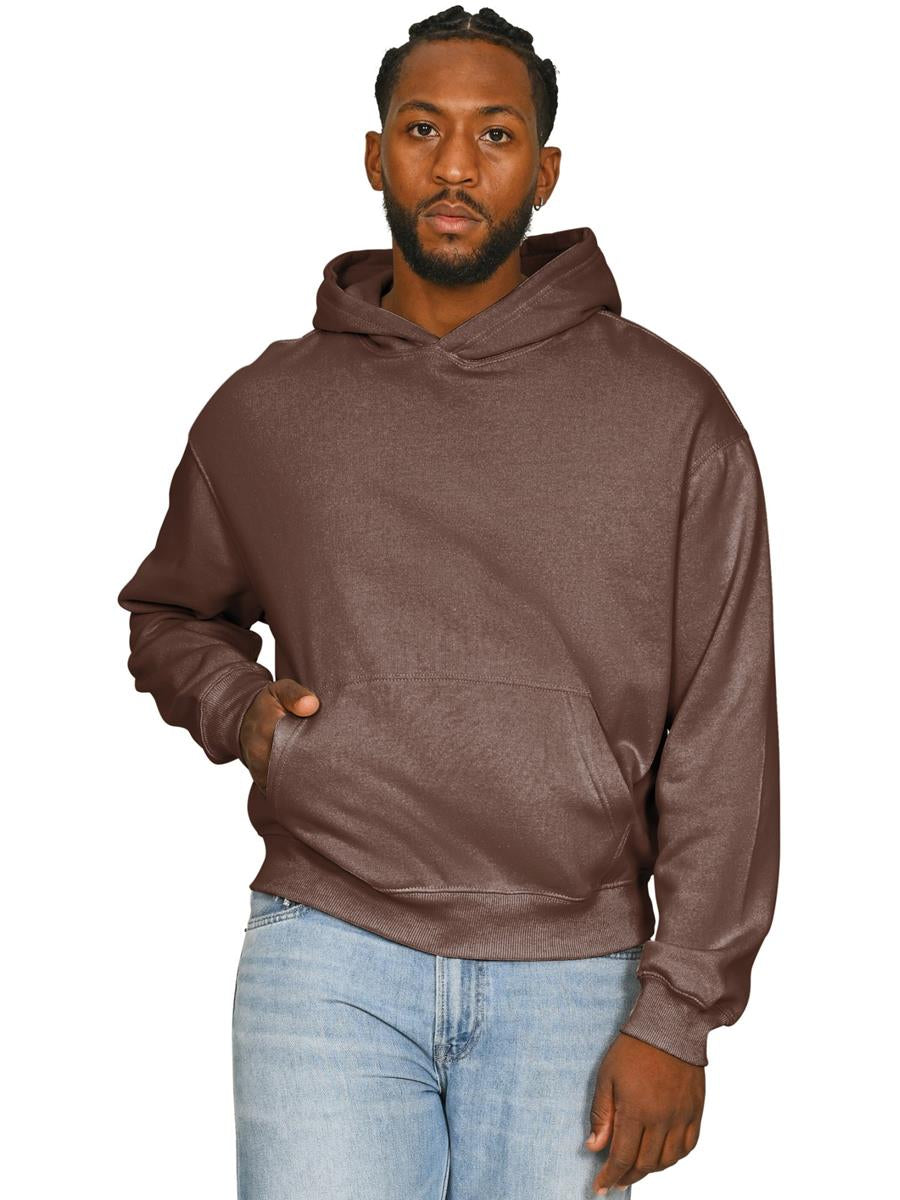 Premium Combed 330 Acid Wash Boxy Oversize Hood — Acid Chocolate