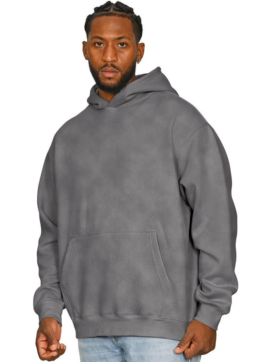Premium Combed 330 Acid Wash Oversize Hood — Acid Charcoal