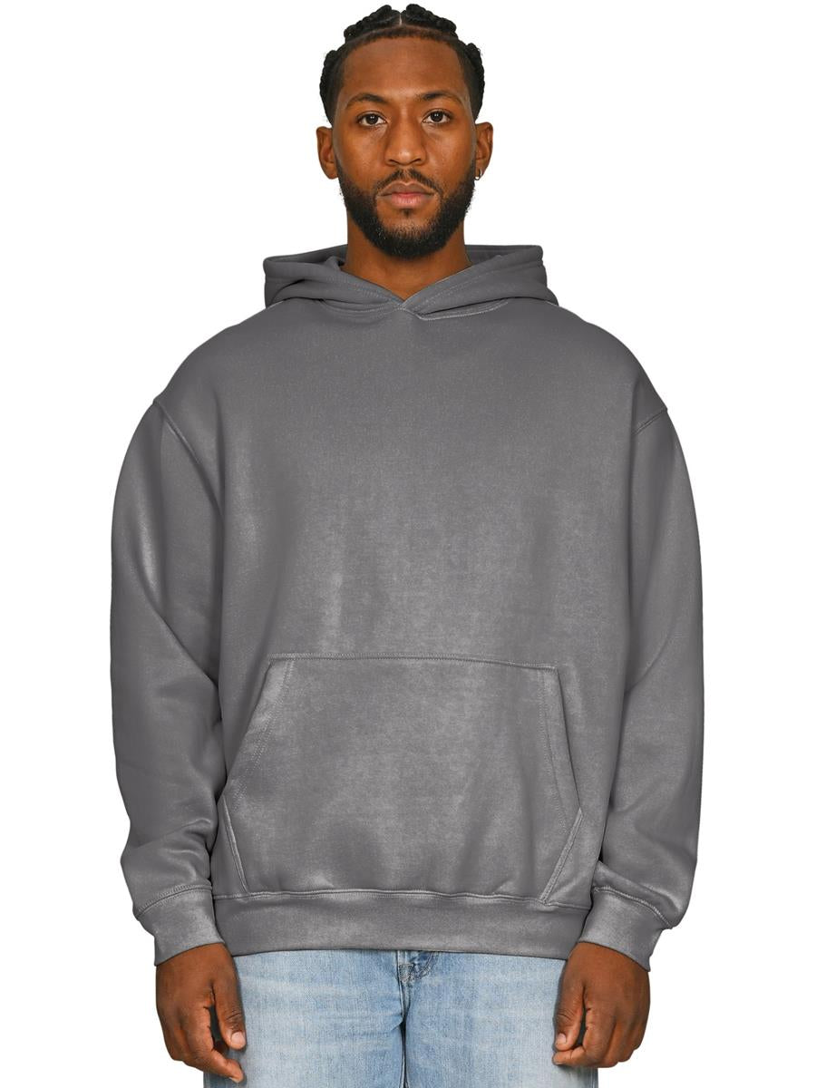 Premium Combed 330 Acid Wash Oversize Hood — Faded Charcoal